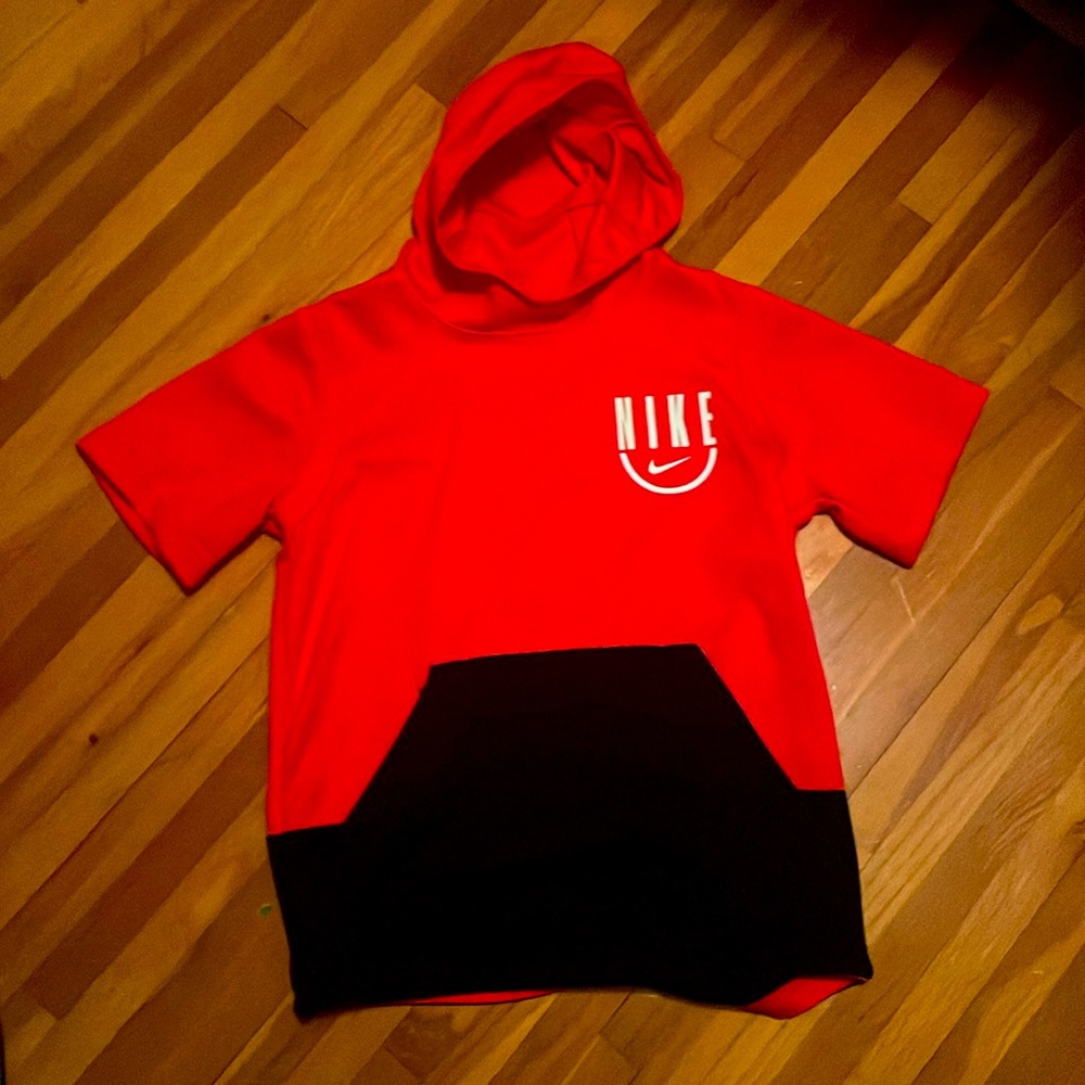 Nike DriFit 2color block hoodie short sleeve